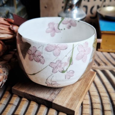 Bol matcha Sakura, céramique traditionnelle