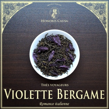 Violette de Bergame, thé vert