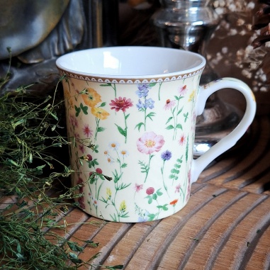 Tasse "Elinor" fleurs des champs jaunes